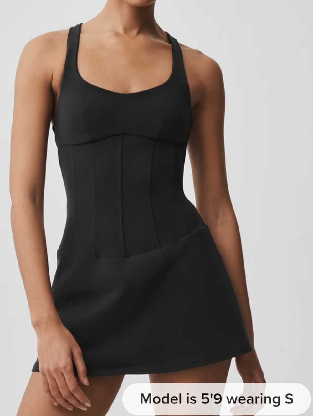 Alo Airbrush Sparks Fly Corset Tennis Dress